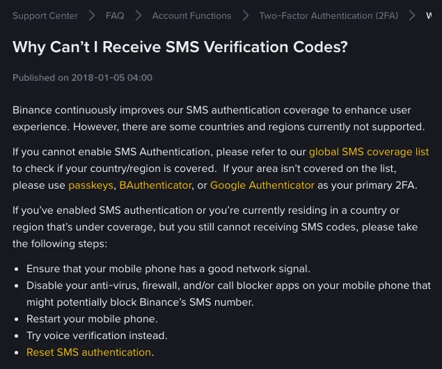 Binance Verification Code Not Received? What to Check for Email and SMS Codes