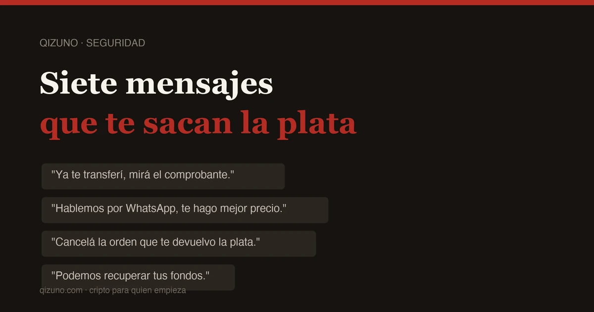 Siete mensajes que te sacan la plata en cripto